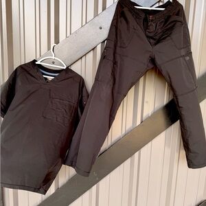 Men’s Dickies Black Scrub Set XL V-Neck Scrub Top and Cargo Pant